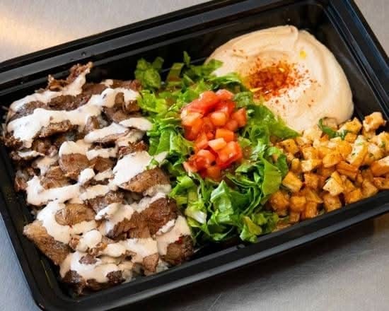 Extra Lamb Shawarma On Plate.